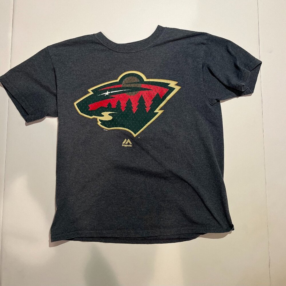 Youth Medium Minnesota Wild NHL Tee Grey